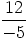 12-
-5